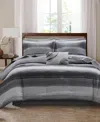 Madison Park Essentials Saben 9-pc.comforter Set, Full In Gray