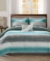 Madison Park Essentials Saben Comforter Sets In Aqua