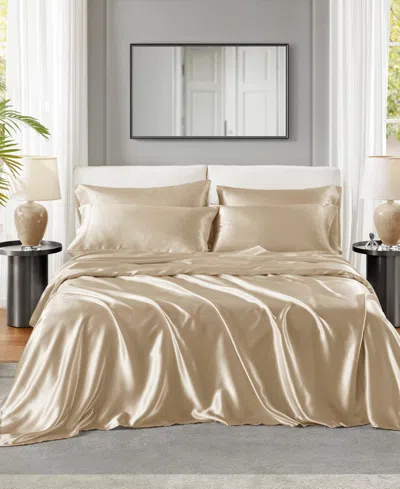 Madison Park Essentials Satin 4-pc. Sheet Set, Twin In Champagne