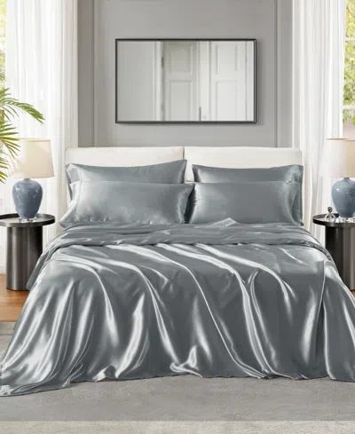 Madison Park Essentials Satin 4-pc. Sheet Set, Twin In Grey