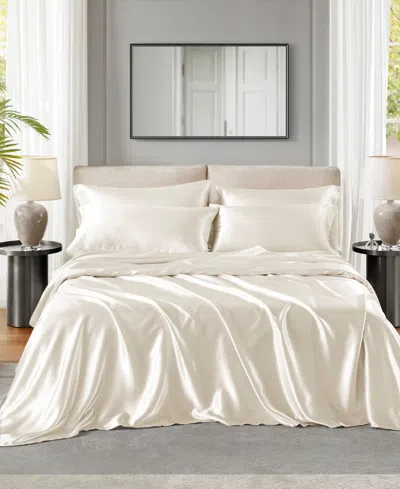 Madison Park Essentials Satin 4-pc. Sheet Set, Twin In Ivory