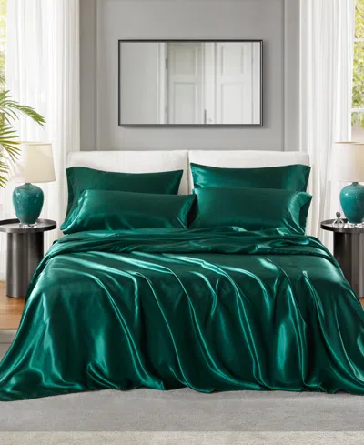 Madison Park Essentials Satin 6-pc. Sheet Set, California King In Emerald