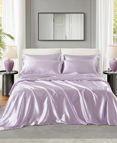 Madison Park Essentials Satin 6-pc. Sheet Set, King In Lilac
