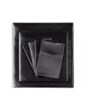 Madison Park Essentials Satin 6-pc. Sheet Set, Queen In Black