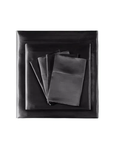 Madison Park Essentials Satin 6-pc. Sheet Set, Queen In Black