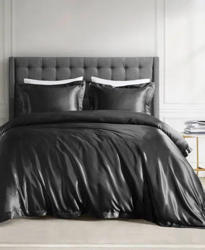 Madison Park Essentials Satin Luxury 4-pc. Comforter Set, King/california King In Black