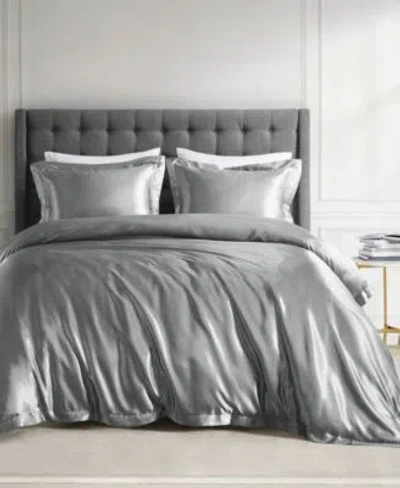 Madison Park Essentials Satin Luxury Comforter Sets In Grey
