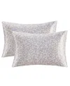 Madison Park Essentials Printed Satin Pillowcase Pair, Standard In Taupe Leopard
