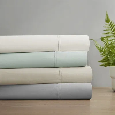Madison Park Farwell 300 Thread Count Cotton Deep Pocket Sheet Set In Ivory