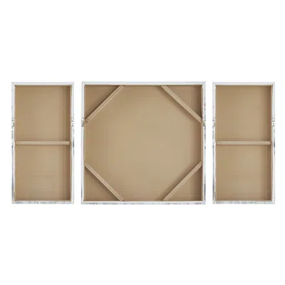 Madison Park Gold Foil Triptych 3-piece Canvas Wall Art Set In Brown