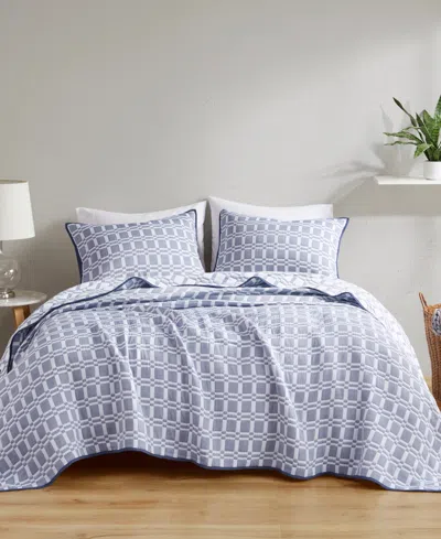 Madison Park Harlow Reversible Matelasse 3-pc. Coverlet Set, King/california King In Grey