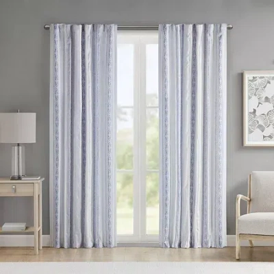 Madison Park Isabella Rod Pocket Back Tab Light-filtering Single Curtain Panel In White