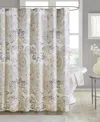 Madison Park Isla Cotton Shower Curtain, 72" X 72" In Yellow