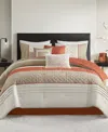 Madison Park Jenson 7-pc. Color Block Stripe Comforter Set, King In Spice