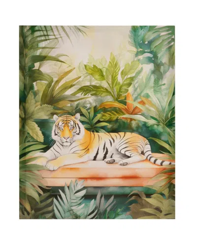 Madison Park Jungle Feline Jungle Tiger Canvas Wall Art In Tiger Green Multi