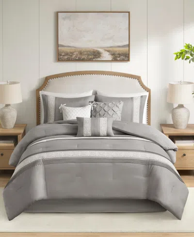 MADISON PARK LACEY 7-PC. COMFORTER SET, CALIFORNIA KING