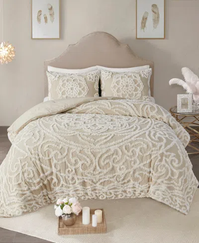 Madison Park Laetitia Medallion 3-pc. Comforter Set, King/california King In Taupe