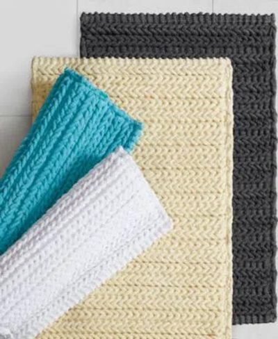 Madison Park Lasso Yarn Dyed Cotton Chenille Bath Rugs In Multi