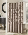 Madison Park Laurel Shower Curtain, 72" X 72" In Taupe