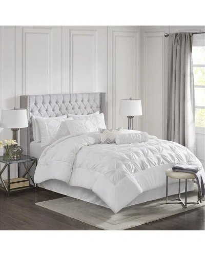 Madison Park Laurel Tufted Comforter Set In White