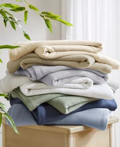 Madison Park Lightweight Breathable Natural Cooling Blanket In White