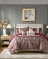 Madison Park Lily Jacquard Comforter Sets In Purple