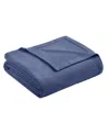 Madison Park Liquid Cotton Blanket, Full/queen In Navy