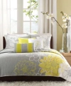 Madison Park Lola Reversible Quilt Sets In Gray