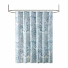 Madison Park Loleta Cotton Printed Shower Curtain In Blue