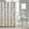 Madison Park Loleta Cotton Printed Shower Curtain In Neutral