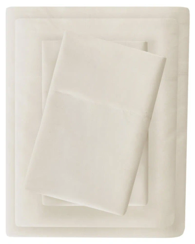 Madison Park Luxurious Brushed Microfiber Deep Pocket Sheet Set In Neutral