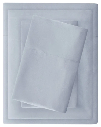 Madison Park Luxurious Brushed Microfiber Deep Pocket Sheet Set In Blue