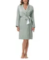 Madison Park Madision Park Women's Gift Packed Satin Shell Fleece Lined Robe