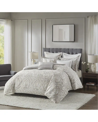 Madison Park Manor Comforter Set In Gray
