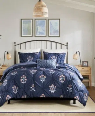 Madison Park Marfa Pintuck Comforter Sets In Navy