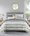 Madison Park Marina 8 Piece Printed Seersucker Comforter Coverlet Set Collection Bedding In Yellow