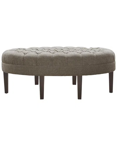 Madison Park Martin Surfboard Tufted Ottoman In Brown