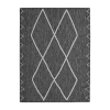 Madison Park Maya Moroccan Flatweave Skid Resistant Indoor Outdoor Rectangular Area Rug In Gray