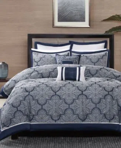 Madison Park Medina 8 Pc. Comforter Sets In Blue
