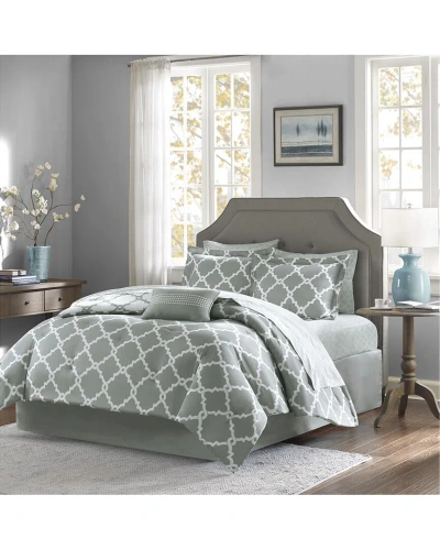 Madison Park Merritt Comforter Set In Gray