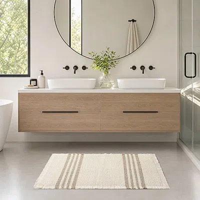 Madison Park Millstreet Quick Dry Bath Rug In Beige
