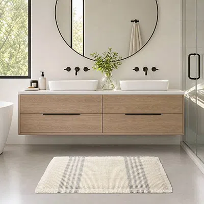 Madison Park Millstreet Quick Dry Bath Rug In Gray