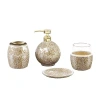 Madison Park Mosiac 4-pc. Bath Accessory Sets In Brown