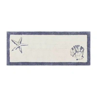 Madison Park Nantucket High Pile Tufted Bath Rug In Blue