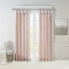Madison Park Natalie Twisted Tab Tab Top Light-filtering Single Curtain Panel In Pink