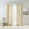 Madison Park Natalie Twisted Tab Tab Top Light-filtering Single Curtain Panel In Neutral