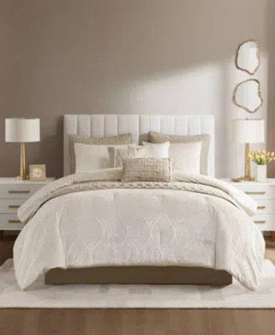 Madison Park Nocturne Jacquard Comforter Sets In Gray