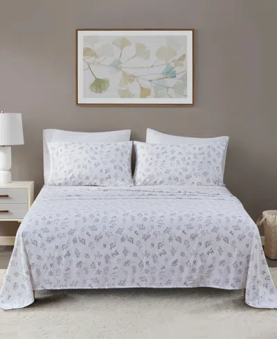 Madison Park Novelty Printed Cotton Flannel 4-pc. Sheet Set, King In Gray