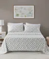 Madison Park Novelty Printed Cotton Flannel 4-pc. Sheet Set, Queen In White