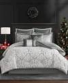 Madison Park Odette Jacquard 8 Pc. Comforter Sets In Brown
